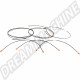 Kit de tuyau rigide de systèmes de freinage 6 pièces pour modèles sans régulateur de pression de freinage - VW Golf II (19E) (Année de construction 08.1983 - 12.1992)