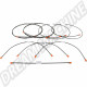 Kit de tuyau rigide de systèmes de freinage 8 pièces pour modèles sans ABS mais avec servo-frein et régulateur de pression de freinage - VW Golf II et VW Jetta II (Année de construction 08.1983 - 12.1992)