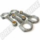Set de 4 Bielles I Beam 5.394''  ( 137mm ), Palier T1 pour Moteur VW Type 1 Air Cooled