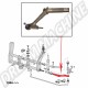 Bras de Torsion Inférieur Gauche avec Rotule : Coccinelle 1966-1979, Karmann Ghia 1966-1974, Coccinelle Cabrio 1966-1970