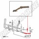 Bras de Torsion Inférieur Gauche sans Rotule : Coccinelle 1966-1979, Karmann Ghia 1966-1974, Coccinelle Cabrio 1966-1970