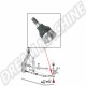 Rotule de suspension inférieure qualité allemande pour VW Coccinelle & Karmann Ghia après 08/65