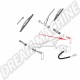 Axe d'Essuie-Glace Droit Côté Passager pour Volkswagen Coccinelle 1300, 1500 (08/67-07/69) et Coccinelle 1200 (08/67-07/72)