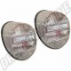 Feux arrière clairs complets, la paire, pour VW Coccinelle 1300 & 1303 8.1972->, VW 1200 8.1973->, Type 181 - 135945095ARC