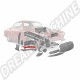 Tôle de réparation de canal de chauffage/longeron avant supérieur droit pour VW Karmann-Ghia (1960-1974)