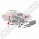 Section de réparation bas arrière d'aile avant droite pour VW Karmann-Ghia (1960-1974)