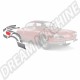 Tôle de réparation support de pare-chocs arrière, pare-boue intérieur arrière droit pour VW Karmann-Ghia (1956-1971)