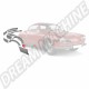 Panneau de réparation intérieur avant pour aile arrière droite de VW Karmann-Ghia (1955-1974)