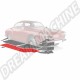 Demi-Plancher Droit pour Karmann Ghia Type 14 et Volkswagen 181