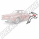 Tôle Moteur Support Batterie Gauche VW Karmann-Ghia 67-74