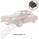 Lèche-vitre Extérieur Porte Karmann Ghia Coupé 1971-1974