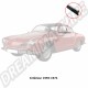 Lèche-vitre Intérieur Karmann Ghia 1955-1974