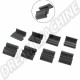 Clips de Lèche-Vitre Extérieur pour VW Karmann Ghia, 8.71-7.74, Lot de 8