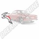 Tôle de Réparation Renfort de Passage de Roue Arrière Intérieur Droit pour Karmann Ghia 55-74