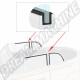 Joints entre Vitres et Cadres pour VW Coccinelle Cabriolet 10/52-07/79, Jeu de 4