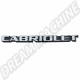 Inscription 'Cabriolet' blanche pour hayon, adaptée à VW Golf I Cabrio (25.2mm)