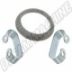 Kit de Montage de Tuyau d'Échappement 161298115 pour VW Golf/Jetta, Scirocco, Transporter T4