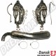 Kit de conversion d'échappement à débit libre avec tube de sortie de 84 mm pour Porsche 911 2.7-3.0 (1973-1983) - Réf. 1620000310