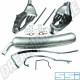 Kit de conversion d'échappement libre avec échangeur et silencieux, tuyau de 60 mm pour Porsche 911 2.7-3.0 (1973-1983) - Réf. 1620000810