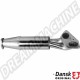 Pré-silencieux/intermédiaire d'échappement en acier inoxydable poli pour Porsche 911 Carrera (année de montage : 08/83-07/89)