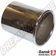 Embout d'échappement chromé pour Porsche 911 08/73-07/89, compatible avec tuyau arrière Ø60 mm