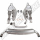 Échappement Sport pour Porsche 911 avec convertisseurs, double sortie Ø70 mm, 1983-1989