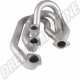 Échangeur thermique racing d'échappement sans fonction de chauffage, Ø45 mm extérieur, en acier inoxydable, côté passager - Porsche 911 (01/63-01/79)