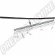 Moulure pour couvre-garniture en caoutchouc, Porsche 911, 2.7-3.3, 08/73-07/89, référence 93055910300