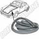 Joint de capot, Porsche 911, 2.7-3.2, 08/73-07/89, référence 91151192302