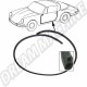 Joint de porte, gauche/droite, Porsche 911 Targa/Cabriolet, 2.7-3.3, 08/77-07/89 & 964 Targa/Cabriolet, 3.3-3.6, 12/88-05/94, référence 91153109540