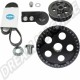Kit poulie serpentin EMPI en aluminium Noir pour Volkswagen Type 1 et 2, 1300-1600cc, avec graduation et logo gravé