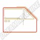 Joint de porte gauche ou droite pour Golf 1 berline 3 portes (1975-1983)