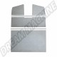 Panneaux de Ciel de Toit PVC Gris pour VW Combi Split Double Cabine (1958-1967) - Jeu de 4 Pièces - Référence 265867515A