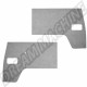 Panneaux de Porte Avant PVC Gris avec Découpe Vide Poche pour VW Combi Split (1950-1961) - La Paire - Référence 211867106