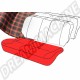 Housses Rouge/Noir Petits Carreaux pour Assise de Siège Arrière Golf 1 (2 portes, jusqu'à 1979)