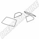 Kit Joints de Vitres pour Golf 1, 3 Portes, 1975-1983