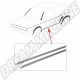 Baguettes de seuil inférieur en aluminium anodisé chromé 13mm pour Golf Mk1 1975-1993 (paire)