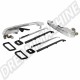 Kit de 2 poignées arrière chromées pour Golf 1 & Jetta 08/80-84, Golf 2 & Jetta 84-92