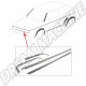 Baguettes Alu sur calandre type "GLS" pour Golf 1 - 4 pièces en chrome