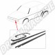 Baguettes Alu Noir sur calandre type "GTI" pour Golf 1 - 4 pièces