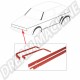 Baguettes Alu Rouges pour calandre type "GTi" pour Golf 1 - 4 pièce
