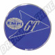 Autocollants logo EMPI GT, Bleu, 36mm, pour centres de cabochon ou déco