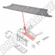 Tôle de Traverse Bac Roue de Secours pour Volkswagen Type 181, 08.69-12.79