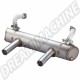 Échappement Inox Vintage Speed Hi Performance pour VW Coccinelle & Karmann Ghia avec préchauffage