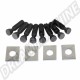 Vis de Culbuteur Elephant's Feet Style 8mm, Ensemble de 8, Style Porsche 911