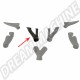 Buse de chauffage en plastique gauche d'origine VW pour Type2 Bay, occasion  OEM : 211255475B  Août 1972 - Juillet 1979