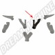 Buse de chauffage en plastique droite d'origine VW pour Type2 Bay, occasion OEM : 211255476B  Août 1972 - Juillet 1979