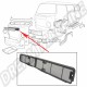 Grille Moustiquaire en Plastique Noir pour VW Combi Bay Window 08/67-07/72