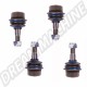 Kit 4 Rotules de Suspension (2 Inférieures et 2 Supérieures) Combi T2 8/67>4/79 MEYLE