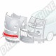 Tôle de Réparation Bas de Façade Avant avec Nez  en 2 parties (20 cm de haut), Marque BBT, pour Combi Split Volkswagen 1955-1967 ref 211805031-200
